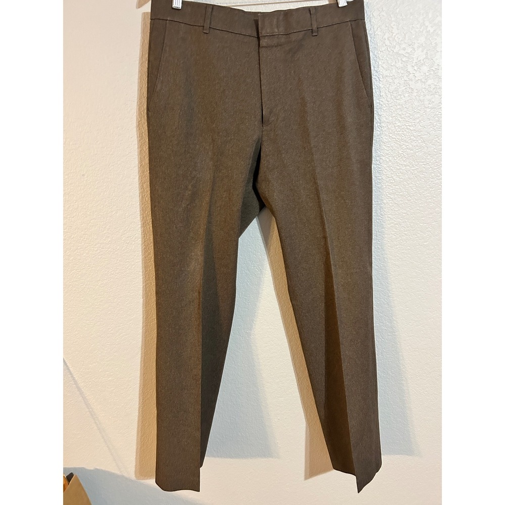 Vintage Levis Action Slacks Mens 34x27 Brown Made in USA Talon Zip Dress Pants